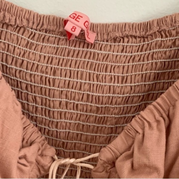 Verge Girl French Twist Linen Crop Top - Picture 9 of 10